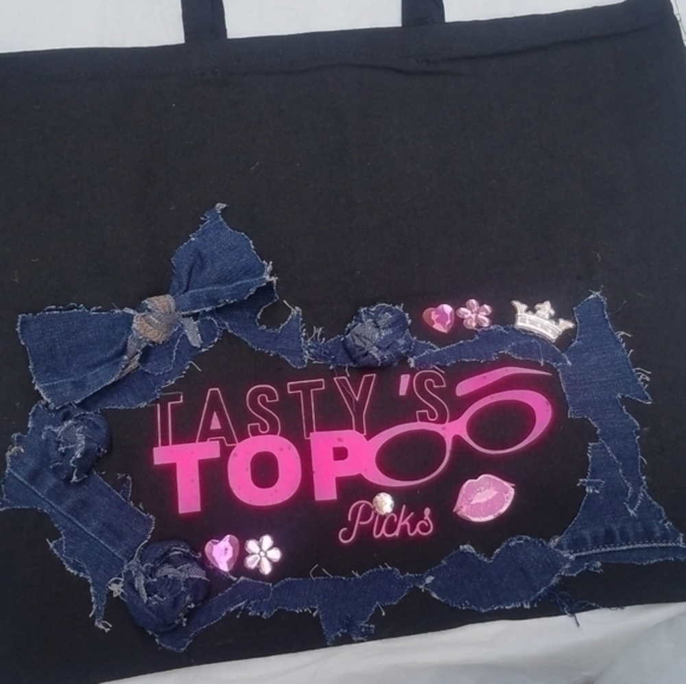 Tasty Shopper Reusable Tote Bag-Queenie